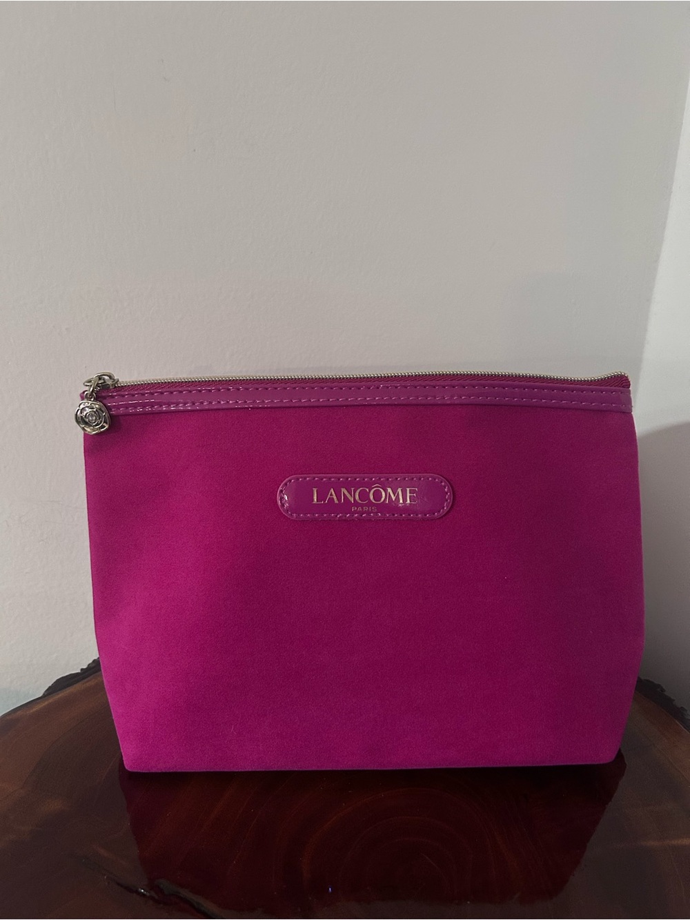 NWOT Fuchsia Cosmetic Pouch - Sleek Travel Makeup Bag